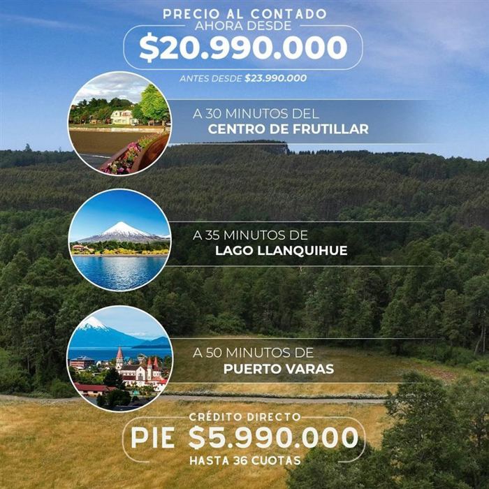 Parcela en Venta en Frutillar